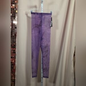 NWT Sympli Purple Tie Dye Mesh Leggings Size 4